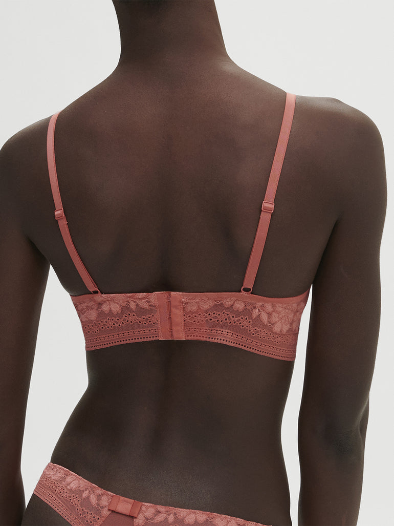 Soutien-gorge triangle sans-armatures - Rose Texas