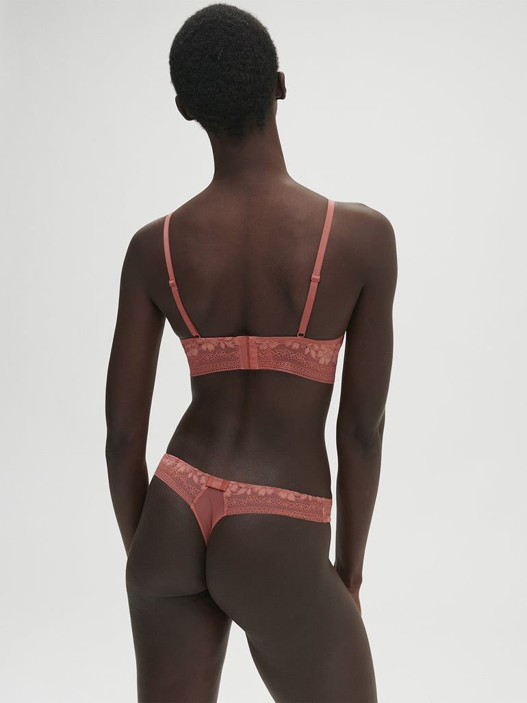 Soutien-gorge triangle sans-armatures - Rose Texas