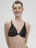 Soutien-gorge triangle avec armatures - Noir