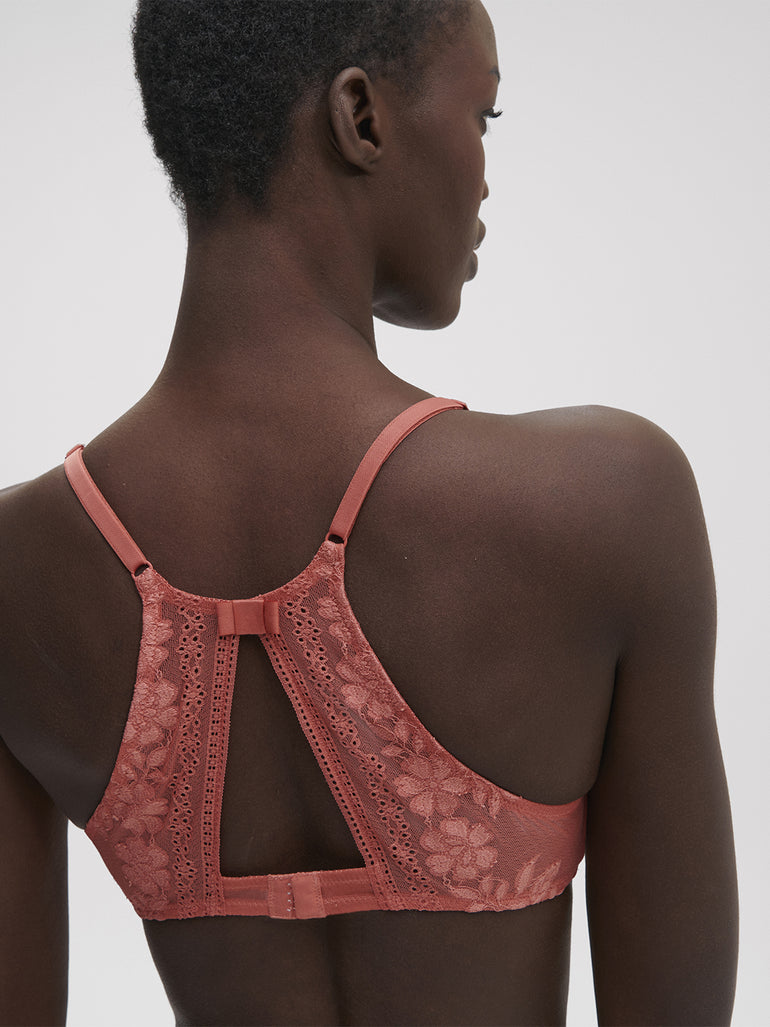 Soutien-gorge triangle avec armatures - Rose Texas