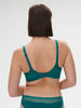Soutien-gorge avec armature emboitant - Bleu Pavo