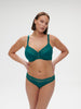 Soutien-gorge avec armature emboitant - Bleu Pavo