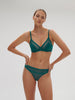 Soutien-gorge avec armatures décolleté - Bleu Pavo