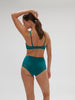 Culotte taille haute - Bleu Pavo