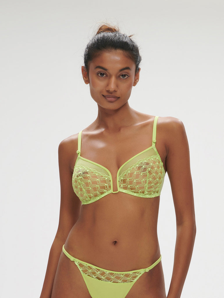 Soutien-gorge triangle sans-armatures - Lime