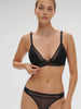 Soutien-gorge triangle sans-armatures - Noir