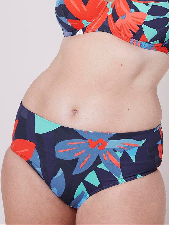 Culotte de bain taille haute - Abysse