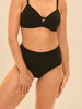 Culotte de bain taille haute - Noir