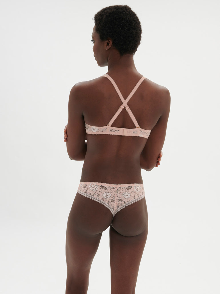 Soutien-gorge triangle avec armatures - Rose Ballet