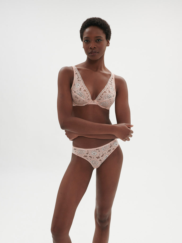 Soutien-gorge triangle avec armatures - Rose Ballet