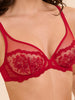 Bh met beugel en diep decolleté - Opera Rood