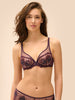 Soutien-gorge avec armatures décolleté plongeant - Figue