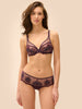 Soutien-gorge avec armatures décolleté plongeant - Figue