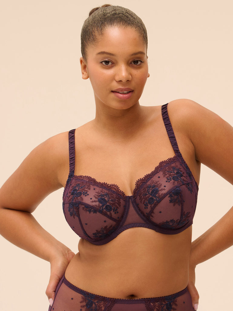 Soutien-gorge avec armatures emboitant - Figue