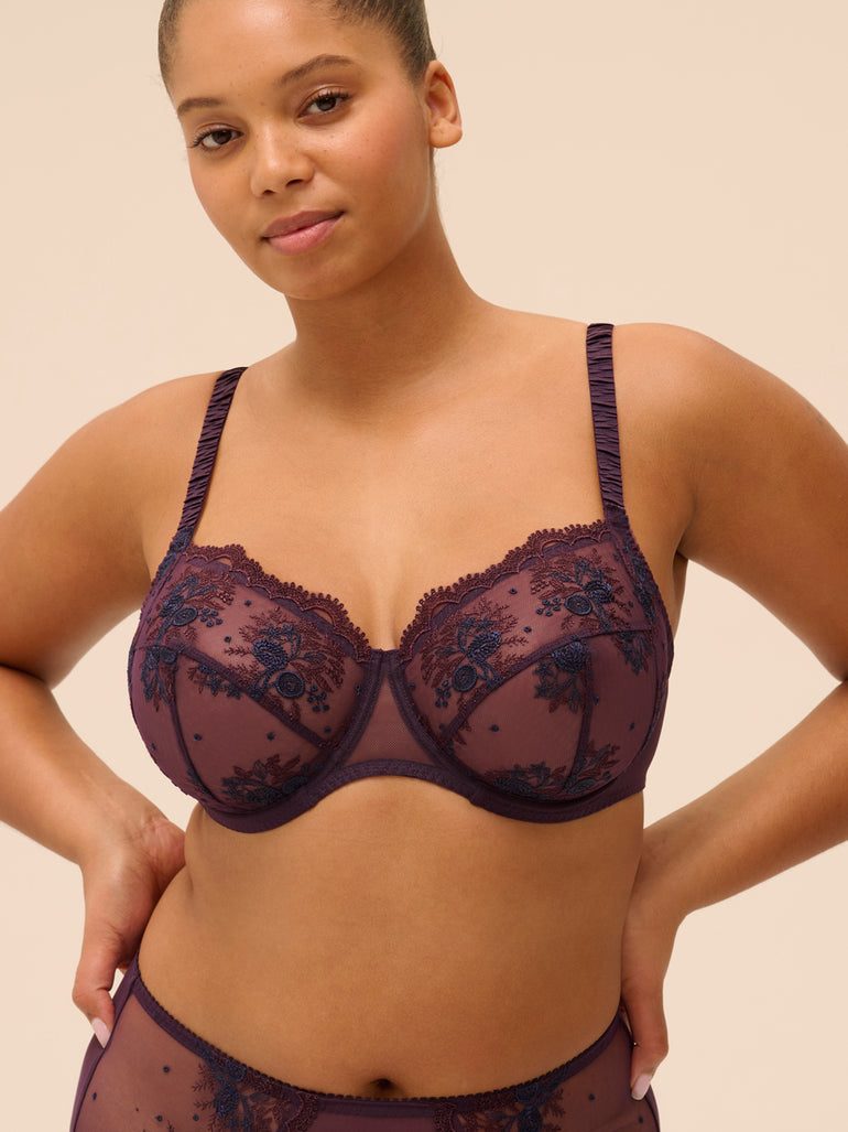 Soutien-gorge avec armatures emboitant - Figue