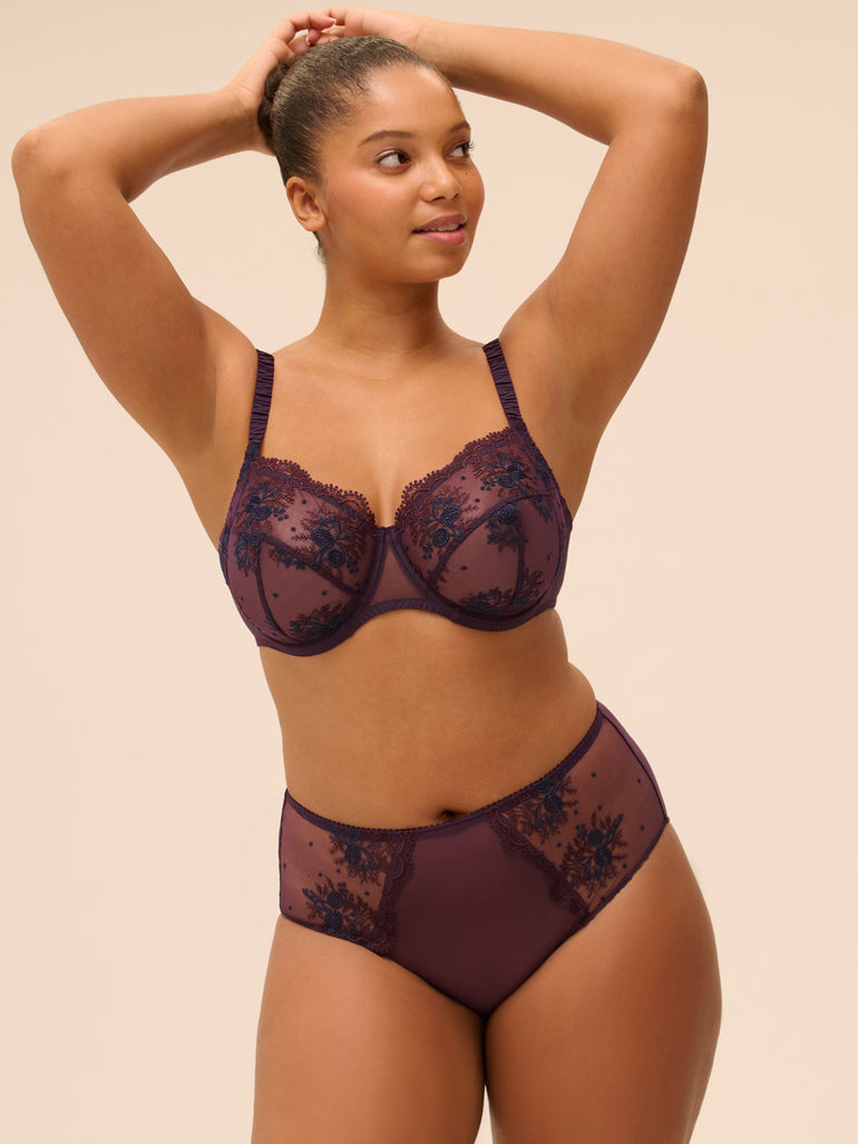 Soutien-gorge avec armatures emboitant - Figue