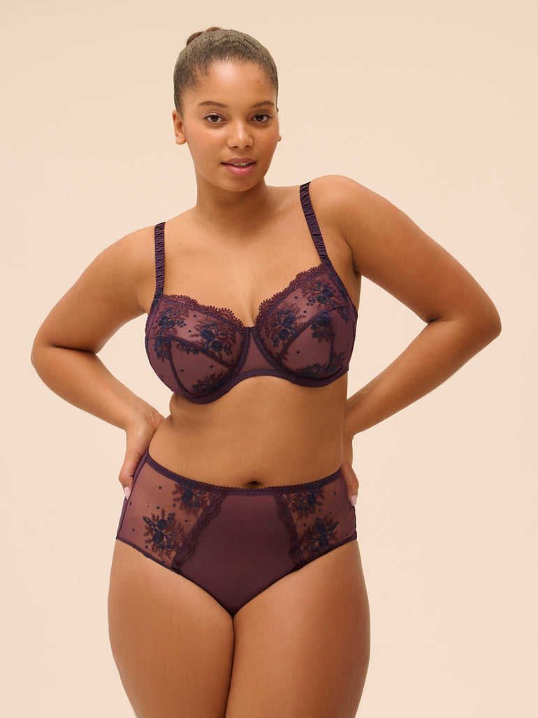 Soutien-gorge avec armatures emboitant - Figue