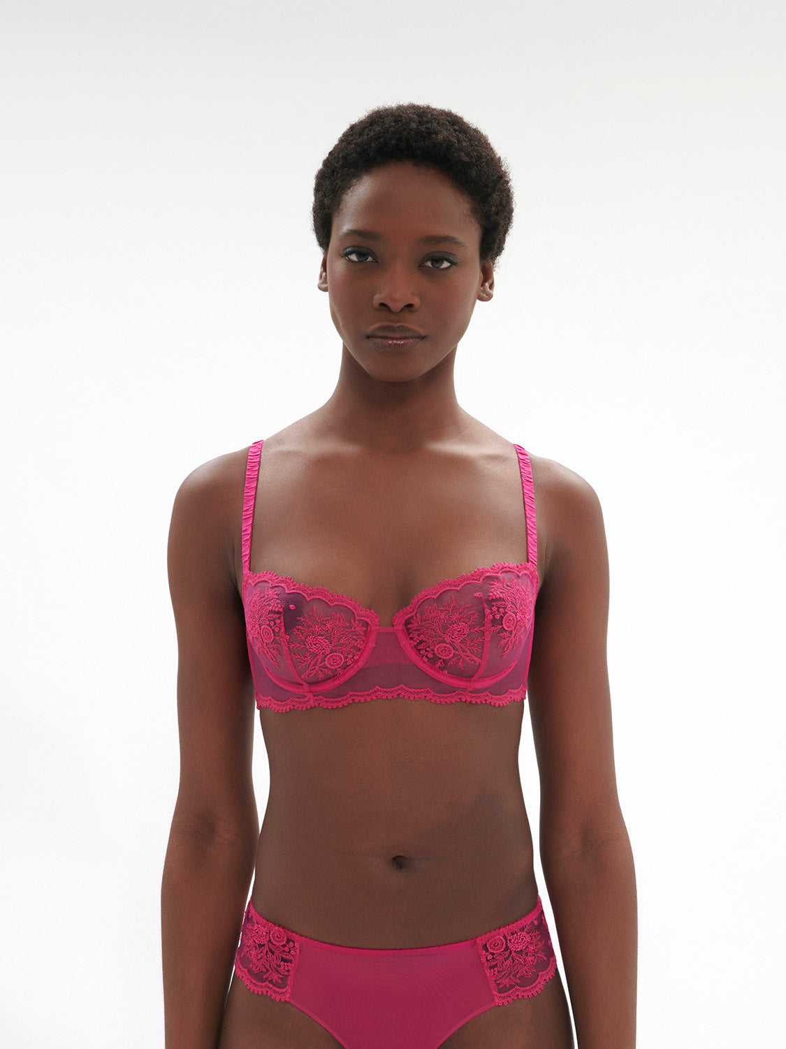 Soutien-gorge corbeille - Rose disco