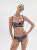 Soutien-gorge corbeille - Bleu Cendre