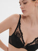 Soutien-gorge push-up décolleté plongeant - Noir