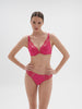 Soutien-gorge push-up décolleté plongeant - Rose disco