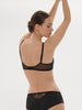 Soutien-gorge avec armature décolleté plongeant - Noir