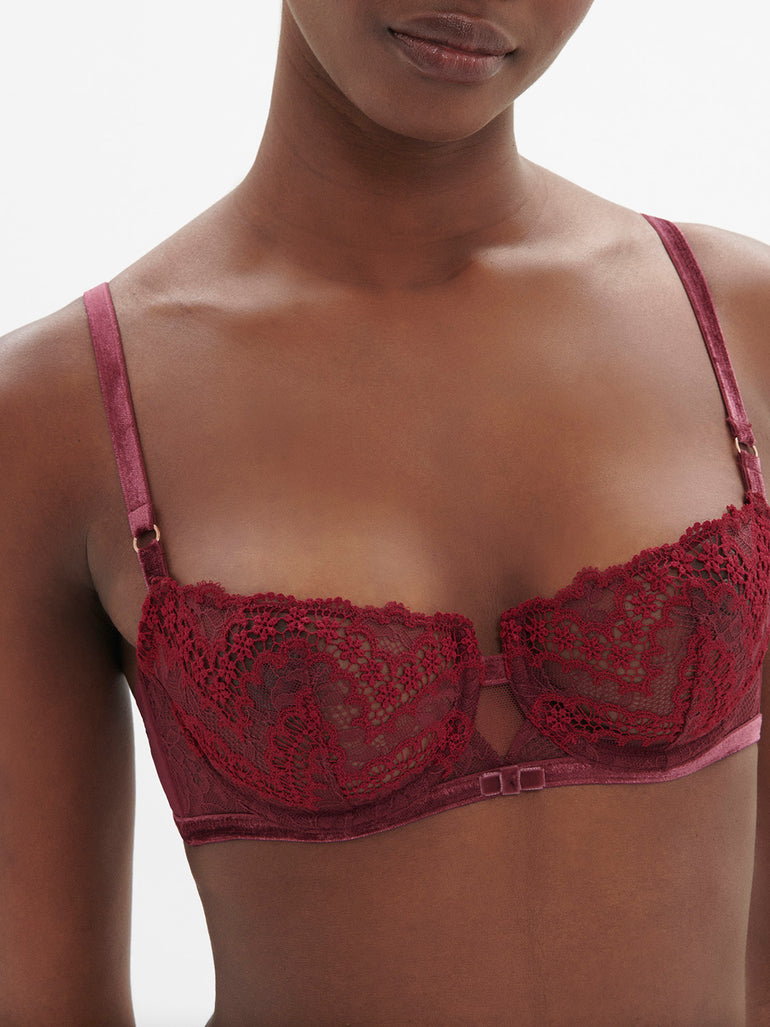 Soutien-gorge corbeille - Rouge Spinelle