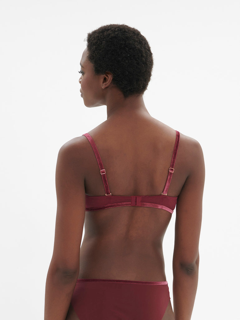 Soutien-gorge corbeille - Rouge Spinelle