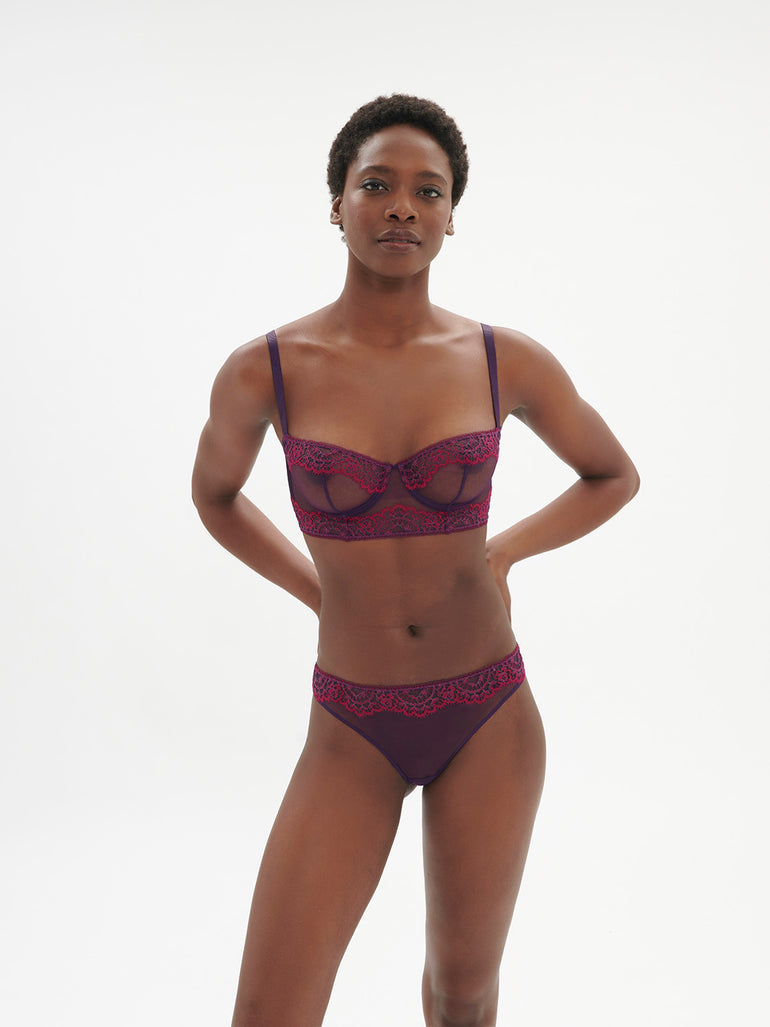 Soutien-gorge corbeille - Violet Euphoria