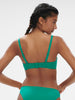 Haut de maillot de bain bandeau mousse avec armatures - Vert Waterfall