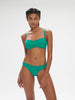 Haut de maillot de bain bandeau mousse avec armatures - Vert Waterfall