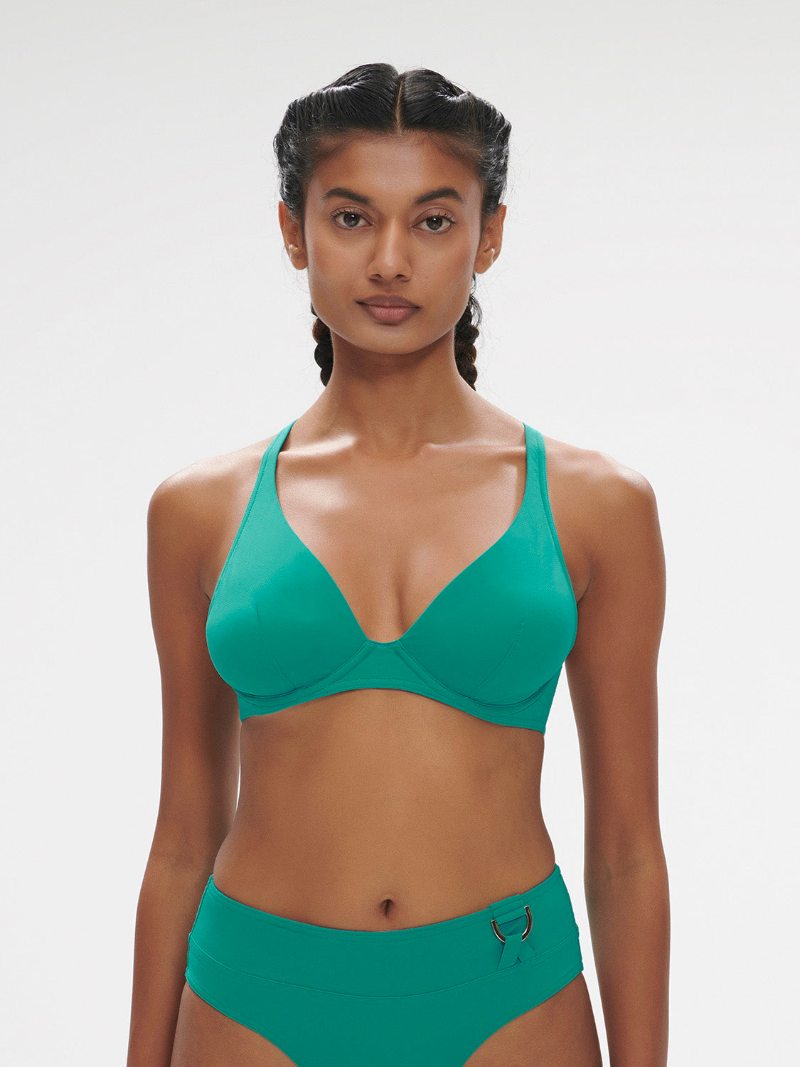 Haut de maillot de bain triangle avec armatures - Vert Waterfall