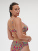 Haut de maillot de bain avec armatures - Imprimé Rose Ménara