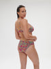 Haut de maillot de bain avec armatures - Imprimé Rose Ménara