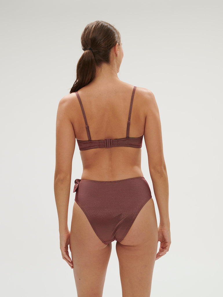 Bandeau souple - Lurex Dark Purple