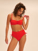 Haut de maillot de bain bandeau mousse avec armatures - Orange Grenadier