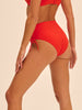 Culotte de bain taille haute - Orange Grenadier