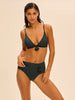 Culotte de bain taille haute - Vert Tropical