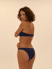 Haut de maillot de bain bandeau mousse avec armatures - Marine