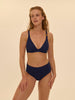 Haut de maillot de bain triangle avec armatures - Marine