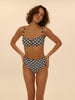 Culotte de bain taille haute - Imprimé sailling