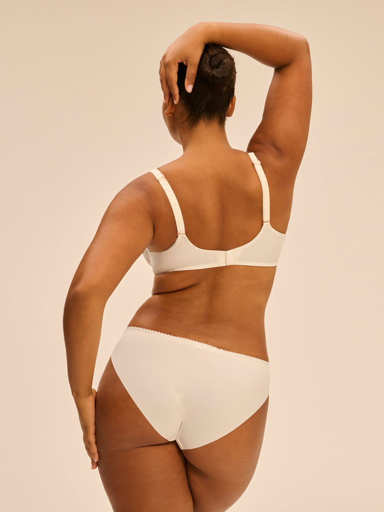 Soutien-gorge emboitant plongeant - Naturel