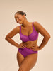 Soutien-gorge emboitant plongeant - Violet Divine