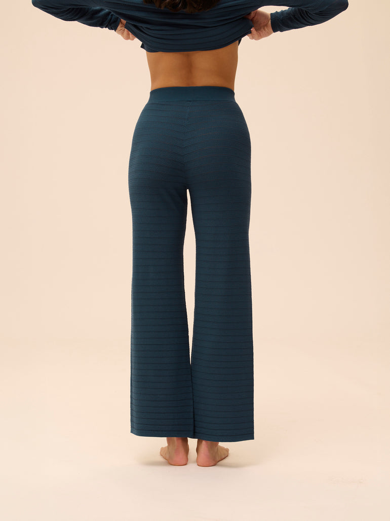 Pantalon - Bleu pétrole