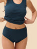 Culotte taille haute - Bleu pétrole