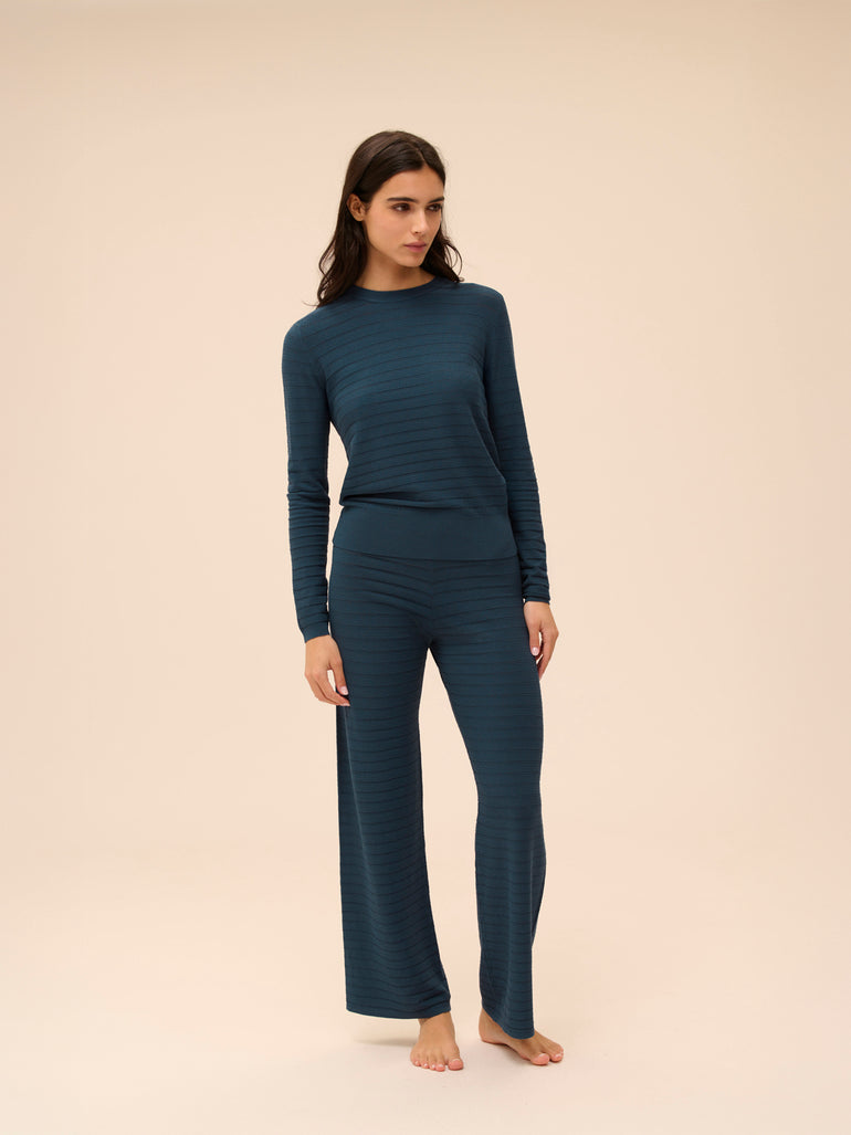 Pull - Bleu pétrole