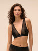 Soutien-gorge triangle sans armatures - Noir