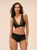 Soutien-gorge triangle sans armatures - Noir