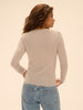Top met lange mouwen - Beige gemêleerd
