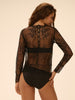 Top met lange mouwen - Zwart